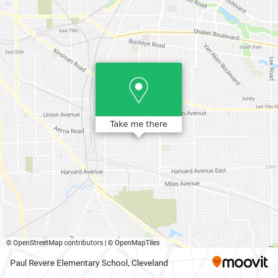 Mapa de Paul Revere Elementary School