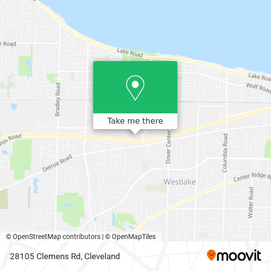 Mapa de 28105 Clemens Rd