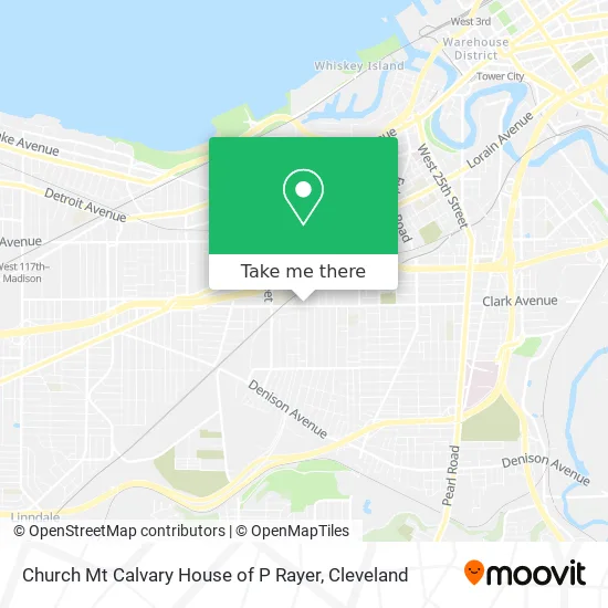 Church Mt Calvary House of P Rayer map