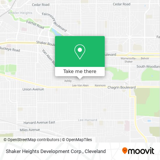 Shaker Heights Development Corp. map