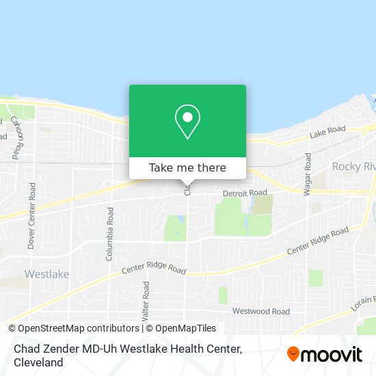 Chad Zender MD-Uh Westlake Health Center map