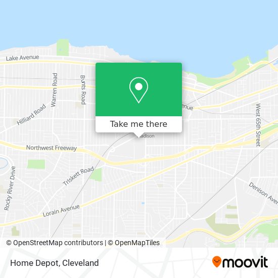 Home Depot map