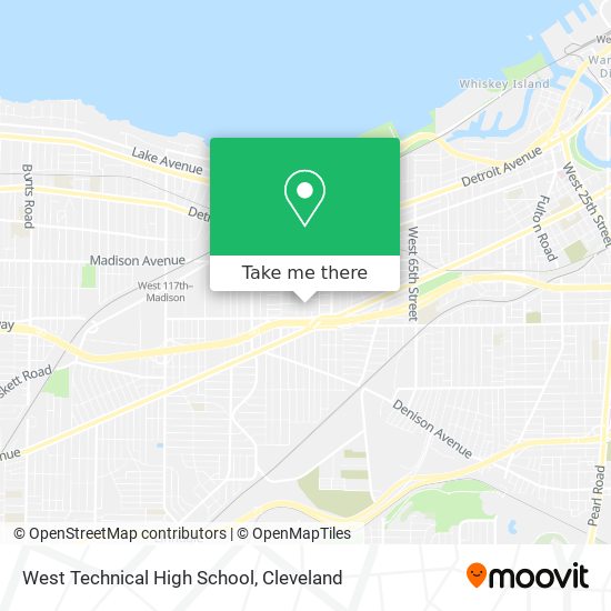 West Technical High School map