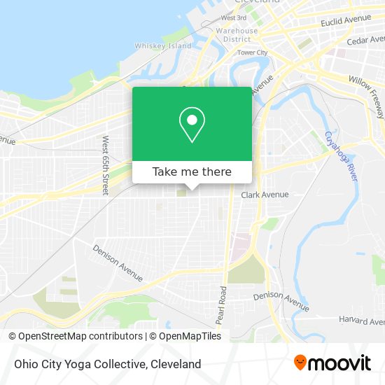 Ohio City Yoga Collective map