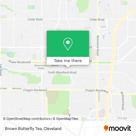 Brown Butterfly Tea map