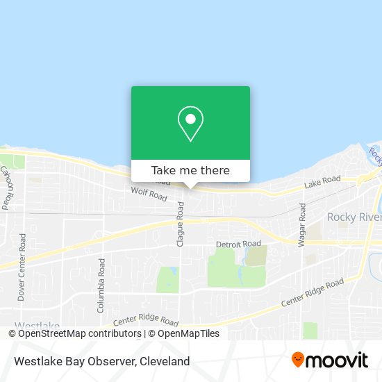 Westlake Bay Observer map