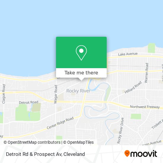 Detroit Rd & Prospect Av map