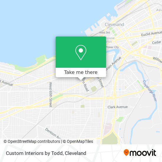 Custom Interiors by Todd map