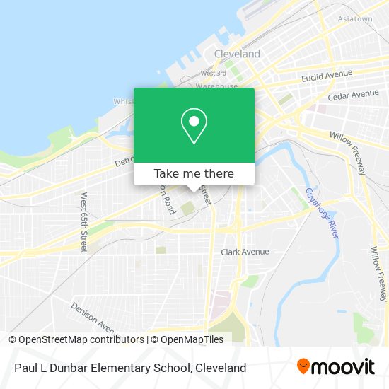 Paul L Dunbar Elementary School map