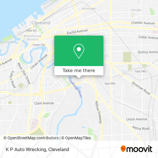 K P Auto Wrecking map