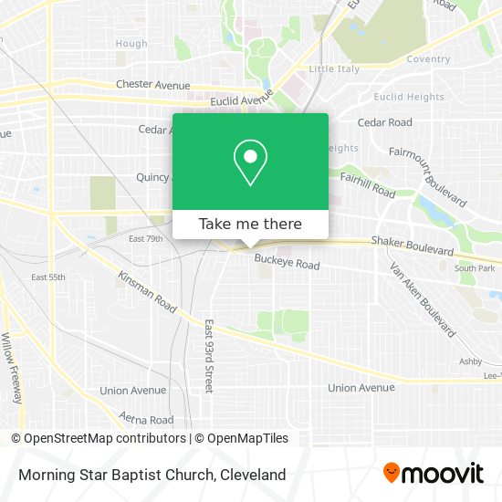 Morning Star Baptist Church map