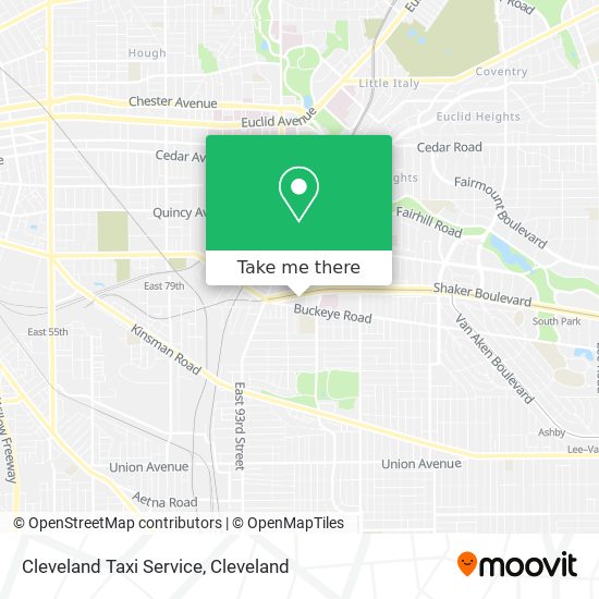 Cleveland Taxi Service map