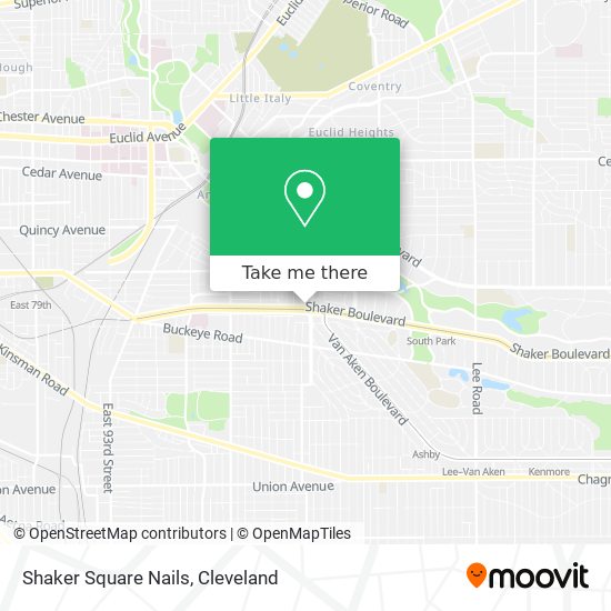 Shaker Square Nails map