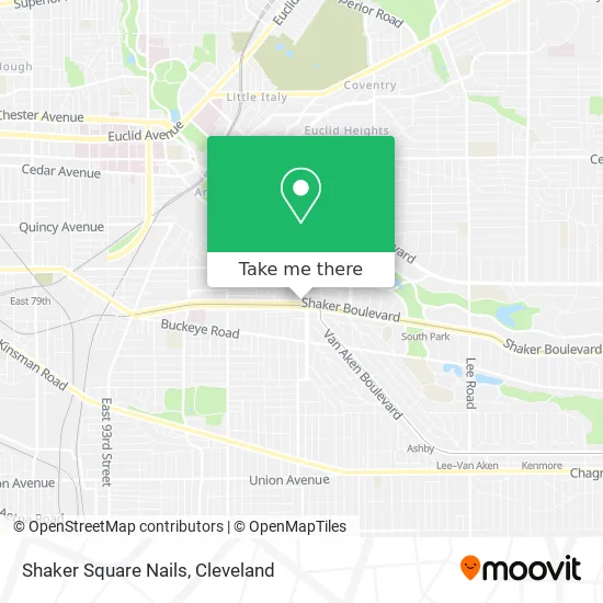 Shaker Square Nails map