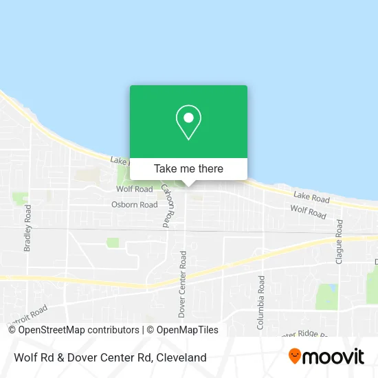 Mapa de Wolf Rd & Dover Center Rd