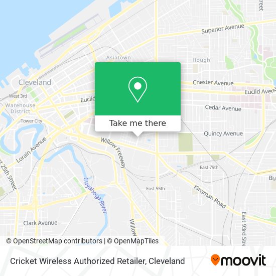 Mapa de Cricket Wireless Authorized Retailer
