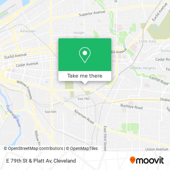 E 79th St & Platt Av map