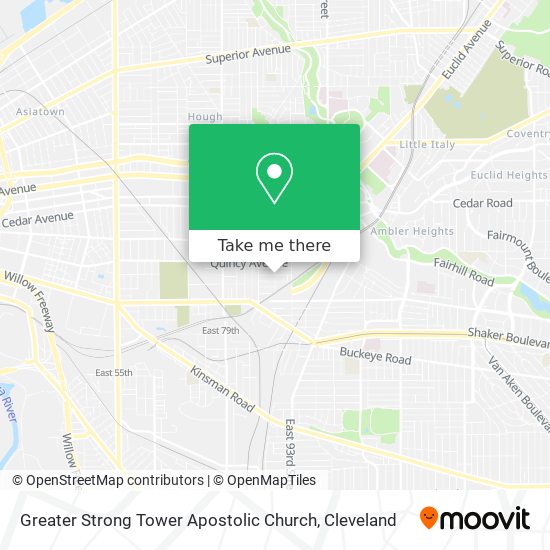 Mapa de Greater Strong Tower Apostolic Church