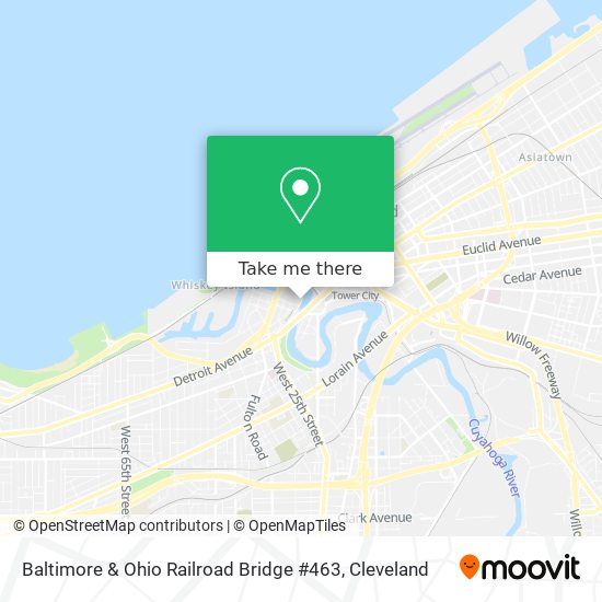 Mapa de Baltimore & Ohio Railroad Bridge #463