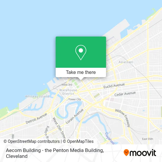 Mapa de Aecom Building - the Penton Media Building