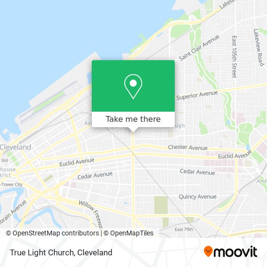 True Light Church map