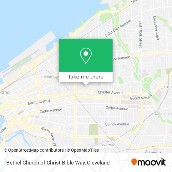 Bethel Church of Christ Bible Way map