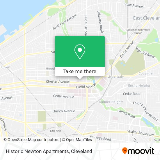 Historic Newton Apartments map