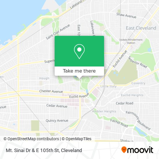 Mapa de Mt. Sinai Dr & E 105th St