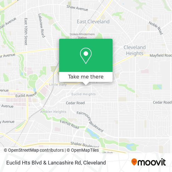 Mapa de Euclid Hts Blvd & Lancashire Rd