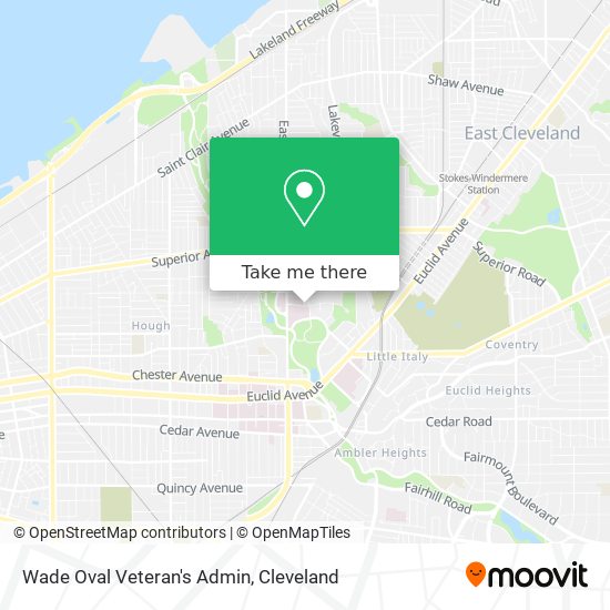 Wade Oval Veteran's Admin map
