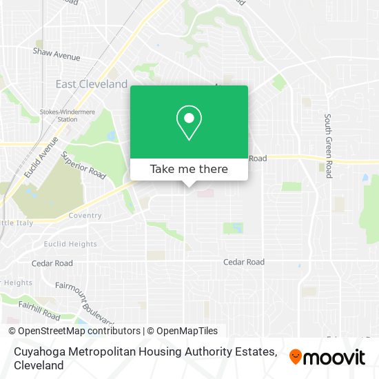 Cuyahoga Metropolitan Housing Authority Estates map