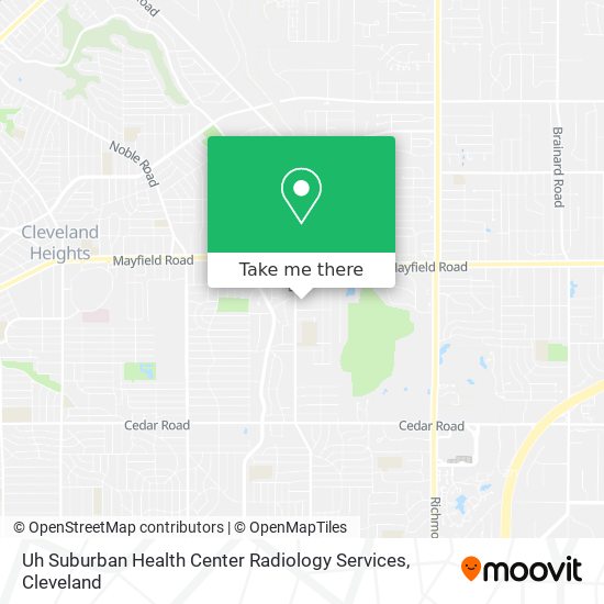 Mapa de Uh Suburban Health Center Radiology Services