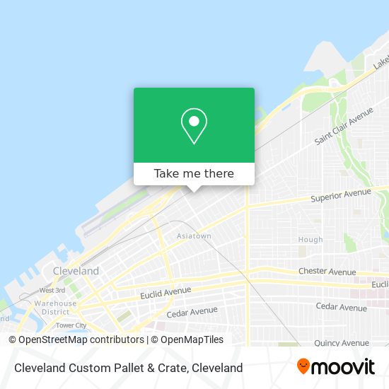 Cleveland Custom Pallet & Crate map