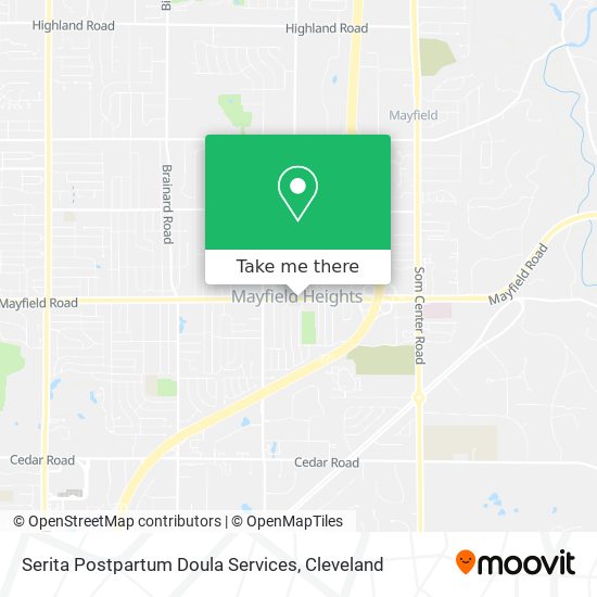 Serita Postpartum Doula Services map