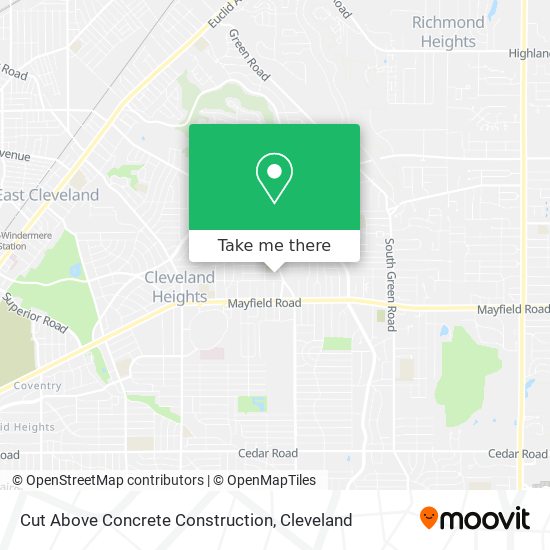 Cut Above Concrete Construction map