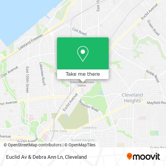 Euclid Av & Debra Ann Ln map