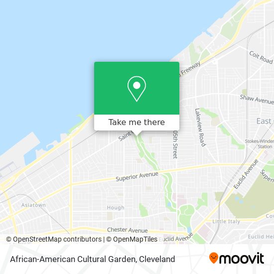 Mapa de African-American Cultural Garden
