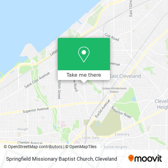 Springfield Missionary Baptist Church map