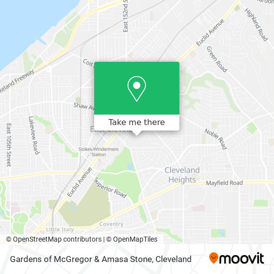 Gardens of McGregor & Amasa Stone map