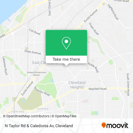 N Taylor Rd & Caledonia Av map