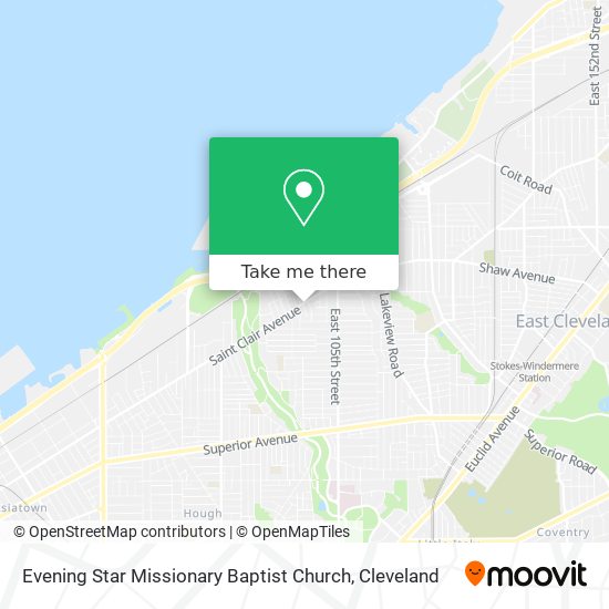 Mapa de Evening Star Missionary Baptist Church