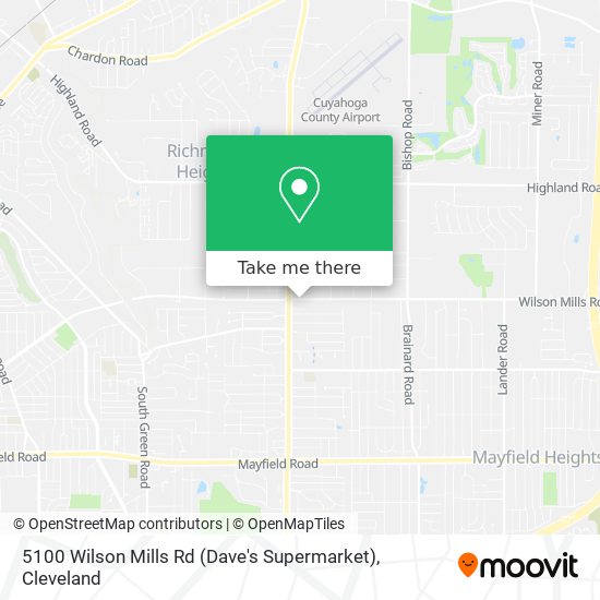 5100 Wilson Mills Rd (Dave's Supermarket) map