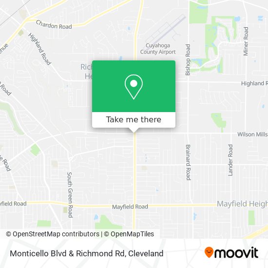 Mapa de Monticello Blvd & Richmond Rd