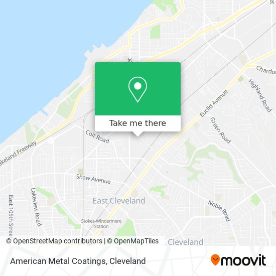 Mapa de American Metal Coatings