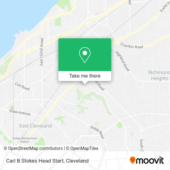 Mapa de Carl B Stokes Head Start