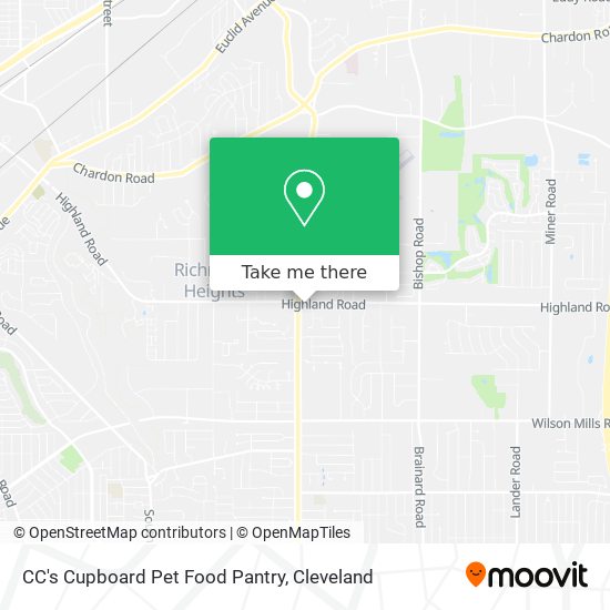 CC's Cupboard Pet Food Pantry map