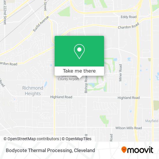 Mapa de Bodycote Thermal Processing