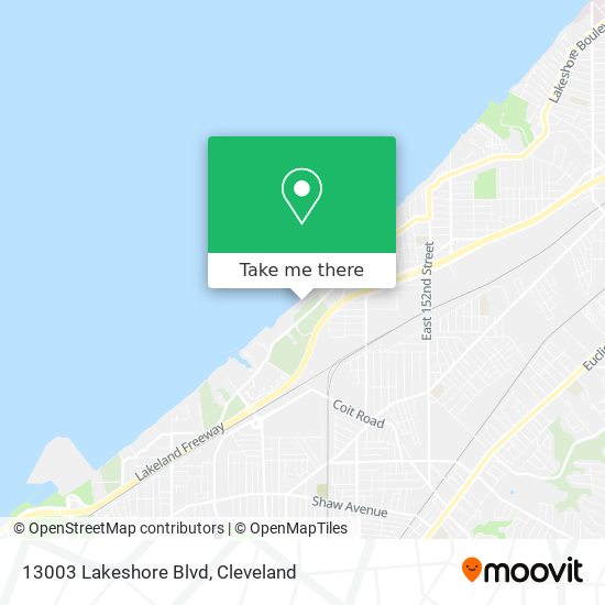 13003 Lakeshore Blvd map