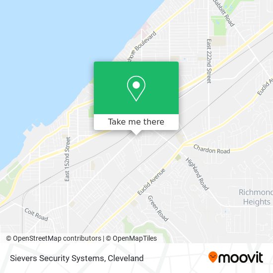 Sievers Security Systems map