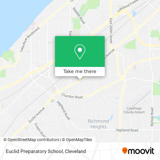 Euclid Preparatory School map
